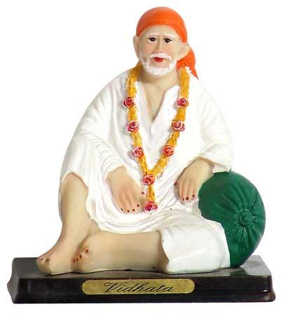 Wooden Shirdi Sai Baba Statue