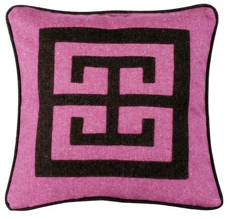 Stylogy Asian Maze Pillows, Color : Raspberry