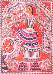 Goddess Durga Painting