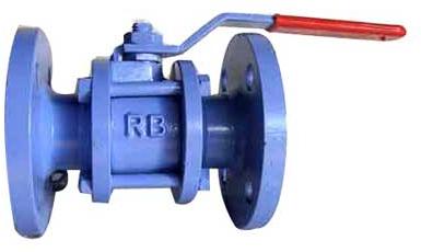 C.I. Powder Coated Ball Valves 3 Piece Flange End