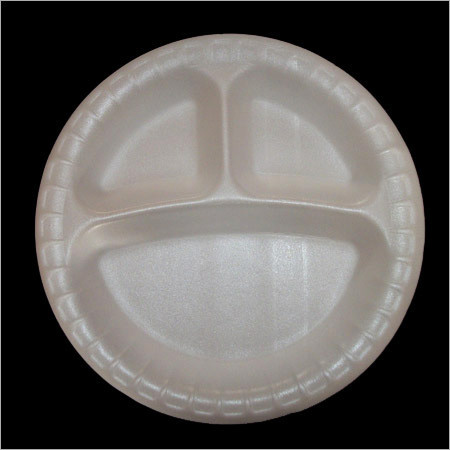 3 Compartment Round Plate
