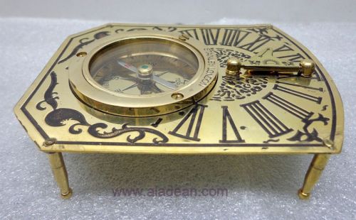 Aladeanshop Standing Nautical Sundial Compass