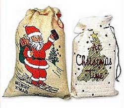 Jute Christmas Bags