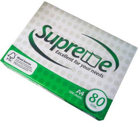 Supreme C015565 Green Wrap Copy Paper A4 80gsm White Rm500shts