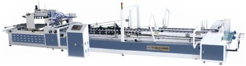 Black Fully Automatic Carton Folder Gluer Machine, Power : 9-12kw