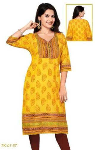 Ladies Kurtis Khadi Ari Work