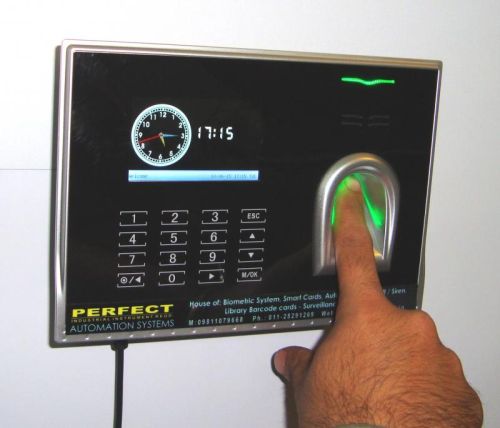 Rectanguar Finger Print Attendance System, For Security Purpose, Fingerprint Capacity : 100-200