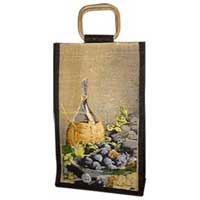 Jute Wine Bag