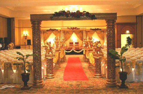 Golden Carved Mandap