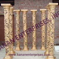 Base Shape (Round) Fiber Color Coated Wedding Pillars