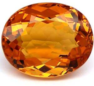 Oval Citrine Gemstone