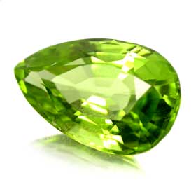 Pear Peridot Gemstone