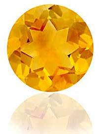 Round Citrine Gemstone