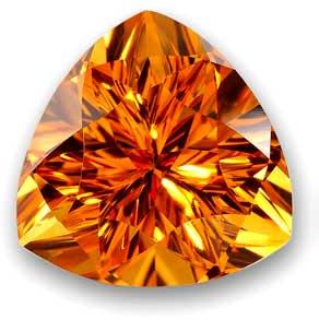 Trillion Citrine Gemstone