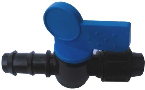 Barbed Connector With Valve For Drip Irrigation Pipe