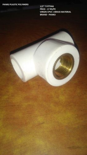 PANKU CPVC+BRASS THREADED CPVC Pipe Fittings, Technics : INJECTION MOLDING