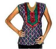 Blue Sleeveless Kurti