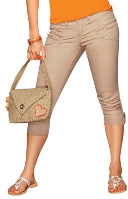 Ladies Beige Capri