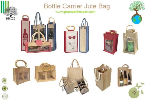 Jute Bottle Bags, Feature : Inside Laminated