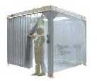 White AIRTECH Finished Stainless Steel Softwall Modular Cleanroom, Position : Commercial