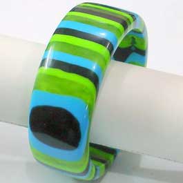 Green Resin Bangles
