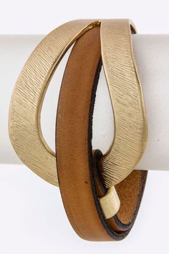 Leather Bracelet (BC604241#5)