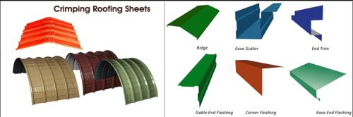 FRP Crimp Roofing Sheets, Length : 1000mm To 4000mm