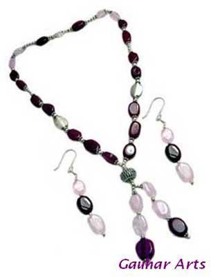 Silver Stone Necklace