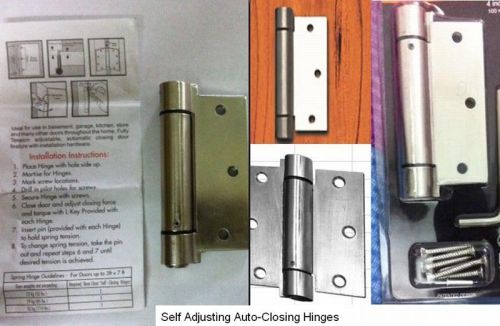 Self Adjusting Auto Closing Hinges