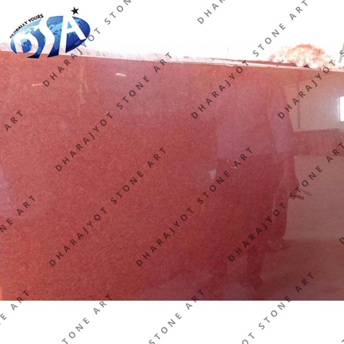 100% Natural Material (Marble Lakha Red Granite Slab