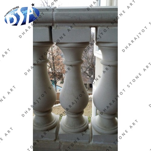 100% Natural Material (Marble SANDSTONE BOTTOM RAILING