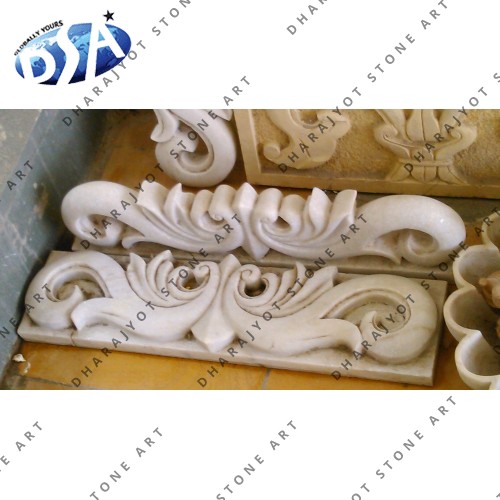 100% Natural Material (Marble) WHITE MARBLE ANTIQUE MOULDING