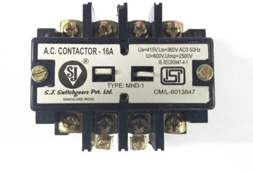 M.H.D.1 AC CONTACTOR 4 POLE WITH ISI MARK UPTO 16A