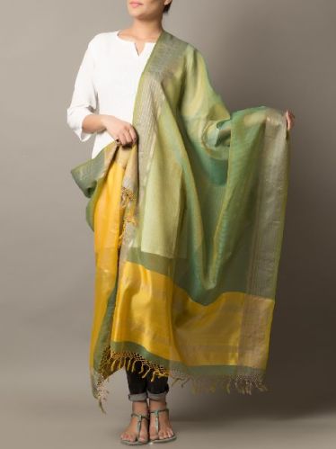 Printed Linen Silk Dupatta, Technics : Attractive Pattern