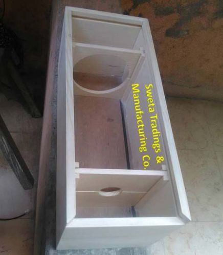 Plain Polished Wooden Wine Box 1 Antique