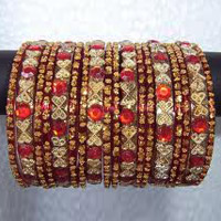 Fancy Glass Bangle Set, Dimension : 3inch, 4.5inch, 4inch