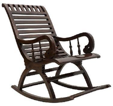Shilpi Hand Carved Sheesham Wood Rocking Chair