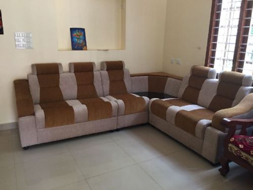 Wood Elephant L Shaped Sofa, For In Living Room, Size : 190 X 108 X 75, 118 X 118 X 75, 150 X 108 X 75 Cm Etc.
