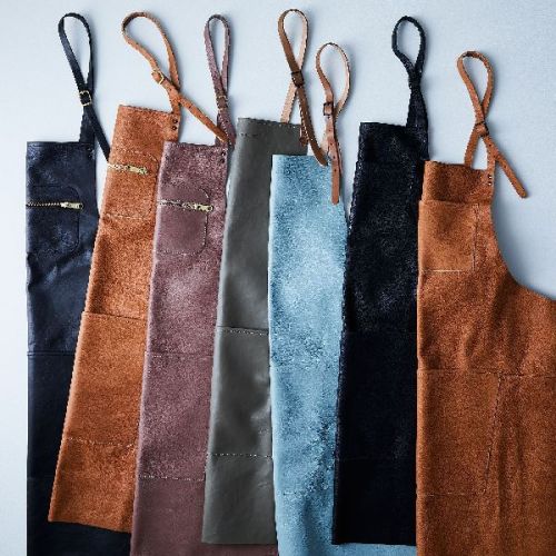 Plain Leather Apron, Size : M, S