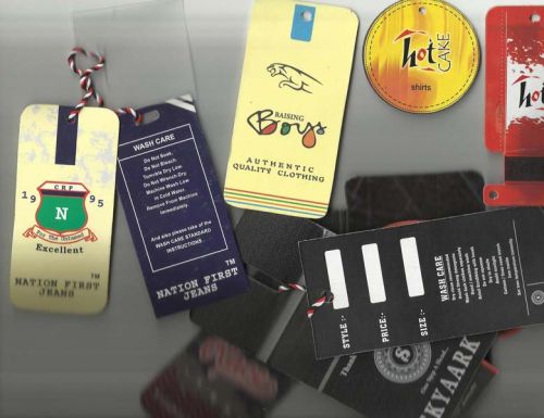 Paper Clothing Hang Tags, Size : 2x3.3cm