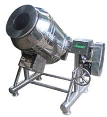 SS 304 Electric Semi Automatic Spice Roaster Machine, Power : 1-5