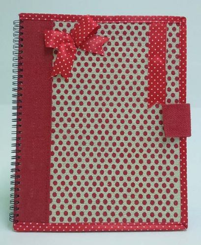 Notebooks Jute Fabric Bags, Pattern : Printed