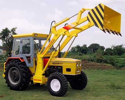 Automatic Front End Tractor Loader, For Construction, Color : Black, Yellow
