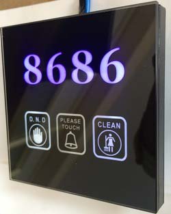 Wireless Electronic Door Plates