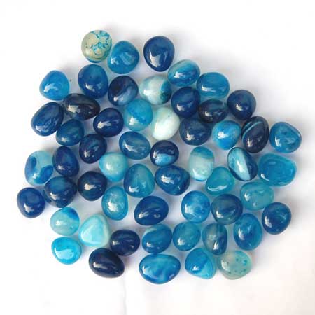 Blue Onyx Tumbled Stones