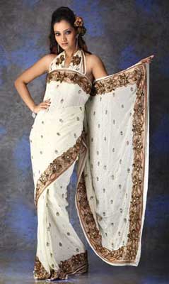 Crepe Party Wear Saree