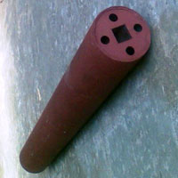 Round Metallic Shell Roll, Color : Red