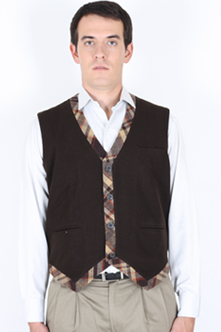 Cocoa Wool Waistcoat