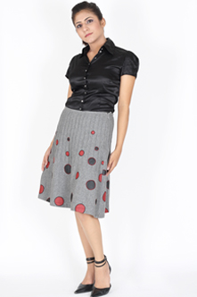 Scattered Marbles A- Lined Skirt