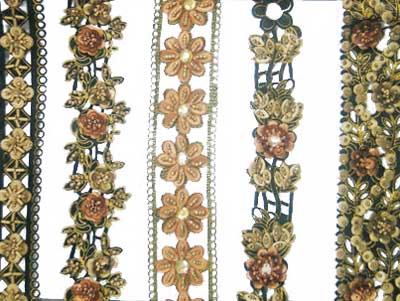 Organza Designer Embroidered Lace, Technics : Attractive Pattern